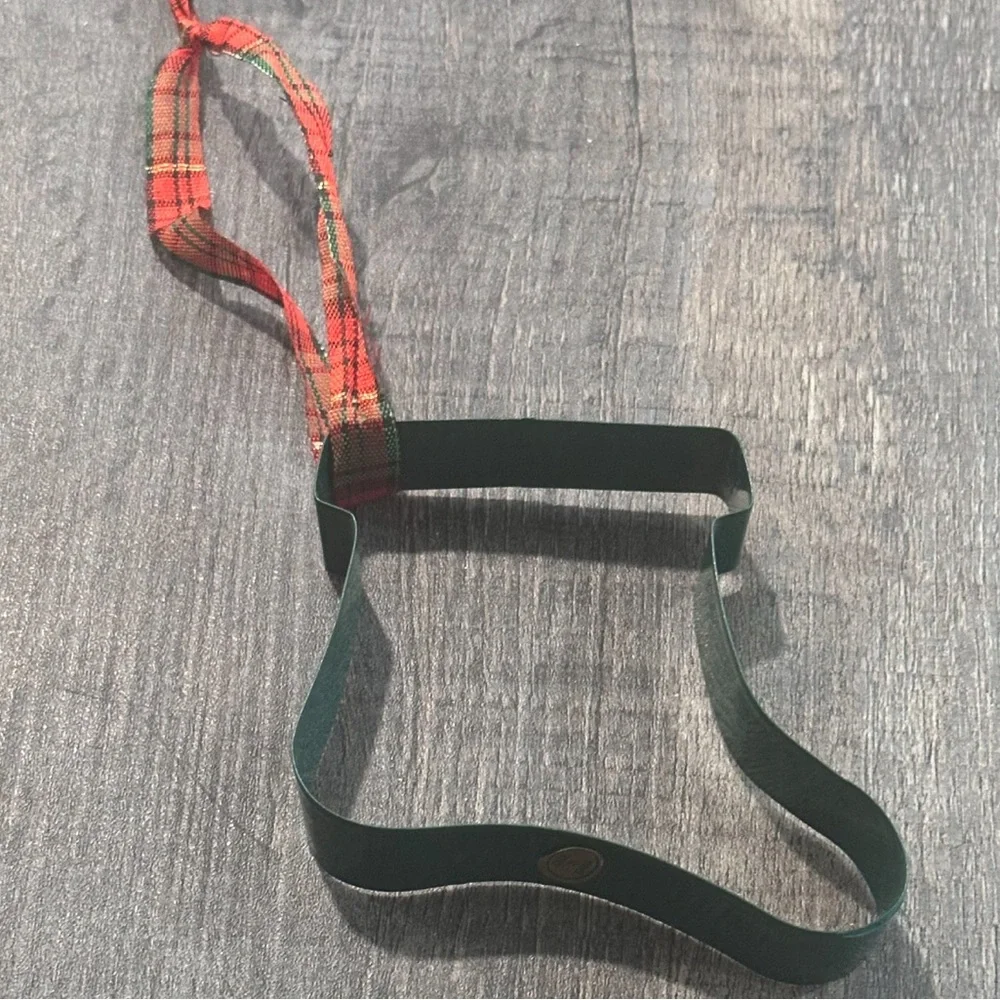 💞 New Green Stocking Cookie Cutter Christmas Ornament